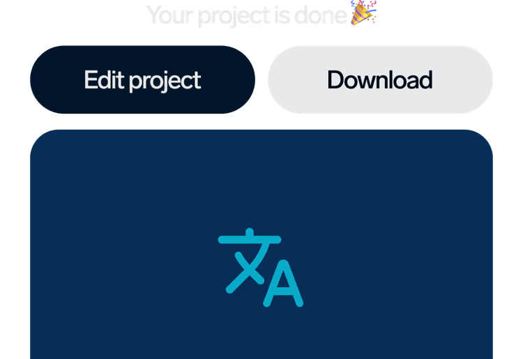 Download the project in the desired format