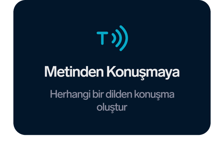 AI ile metinden konuşma oluşturun